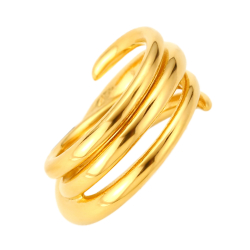 Anillo Acero Liso Anillo Acero Muelle - 12mm - Color Oro y Plata