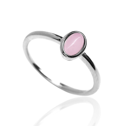 Silver Stone Rings Mineral Ring - 4*6mm