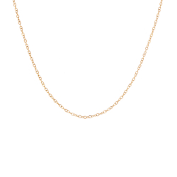 Halsketten Glattes Edelstahl Rolo-Kette aus Stahl – 1mm - 36+5 cm, 42+5 cm, 50+5 cm – Stahl- und Goldfarbe