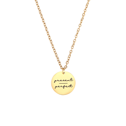 Steel Necklaces Steel Necklace - Present Perfect - 40+5 cm - Gold and Silver Color