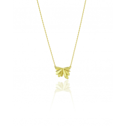 Bronze Necklaces Bronze Necklace - Flower - 38+5 cm - Gold and Bronze Plated