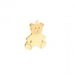 Charm Plata Lisa Charm - Oso 9*10mm