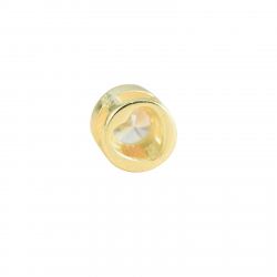 Entretoises Argent Zirconite Entretoise en argent zirconien - 5 mm - Argent plaqué or et rhodié