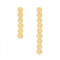 Steel Earrings Steel Earrings - Circles 8mm - 69mm and 40mm Gold Color