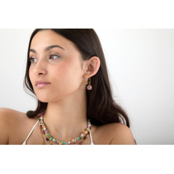 Pendiente Acero Mineral Pendientes Mineral Natural - Estrella - 30 mm -  Color Oro
