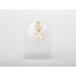 Novedades Piercing Circonita - lágrimas y Cadenas - 25 mm - Bañado Oro y Plata Rodiada