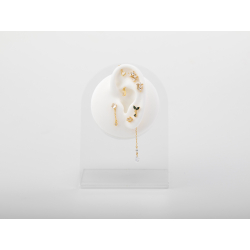 Novedades Piercing Plata Circonita - 8,9 mm - Bañado Oro y Plata Rodiada