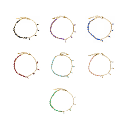 Pulsera Acero Mineral Pulsera Acero - Mineral Natural - 17 + 3 cm - Color Oro