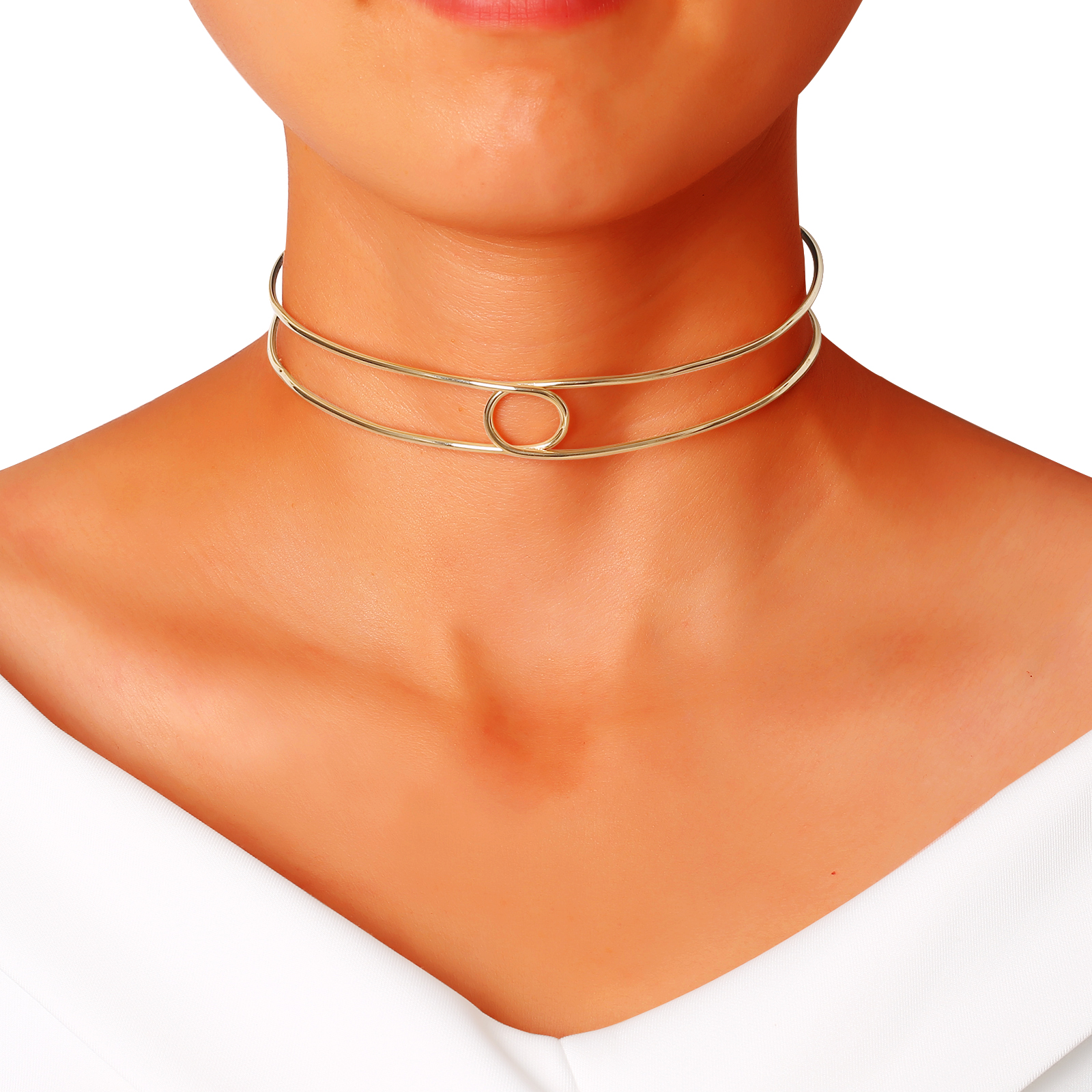 Choker Knot Double - Gold Plated
